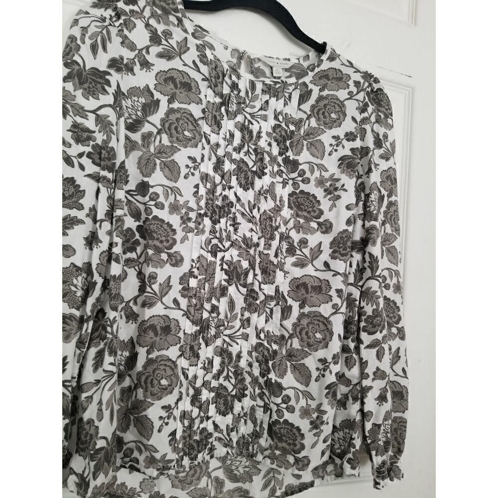 LUCKY Brand lea pintuck blouse top - Picture 6 of 11